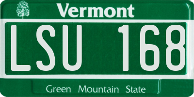 VT license plate LSU168