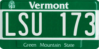 VT license plate LSU173