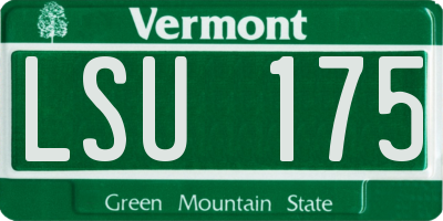 VT license plate LSU175