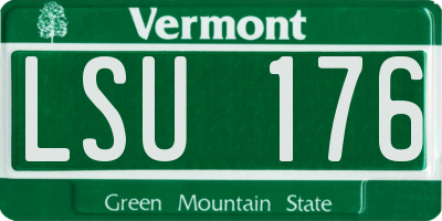 VT license plate LSU176
