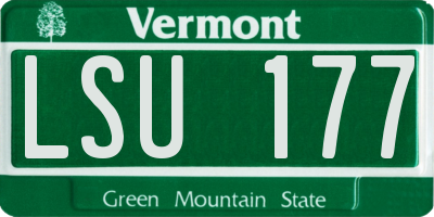 VT license plate LSU177