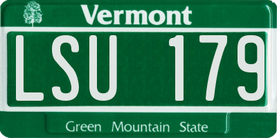 VT license plate LSU179