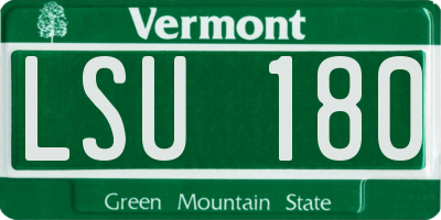 VT license plate LSU180