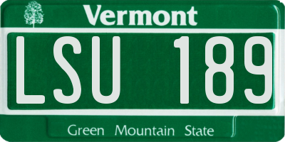 VT license plate LSU189