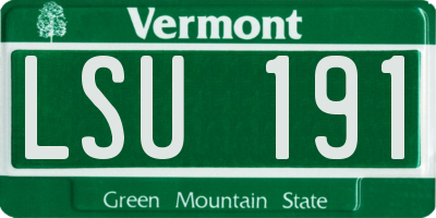 VT license plate LSU191
