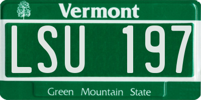 VT license plate LSU197