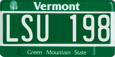 VT license plate LSU198