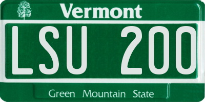 VT license plate LSU200