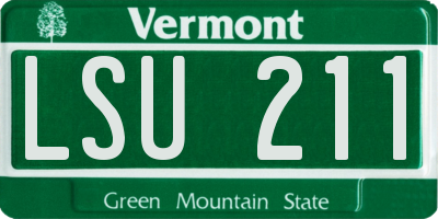 VT license plate LSU211