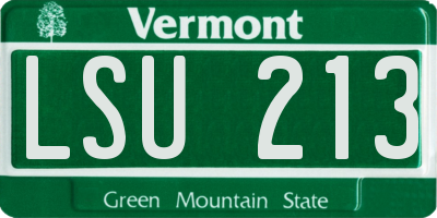 VT license plate LSU213