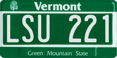 VT license plate LSU221