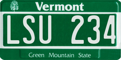 VT license plate LSU234
