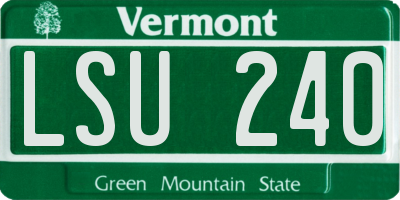VT license plate LSU240