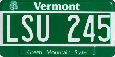 VT license plate LSU245