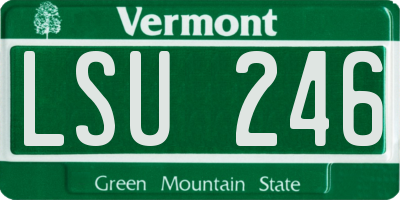 VT license plate LSU246