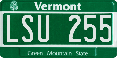 VT license plate LSU255