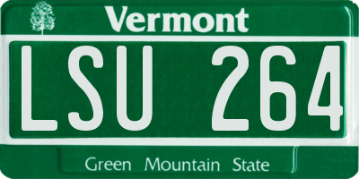VT license plate LSU264