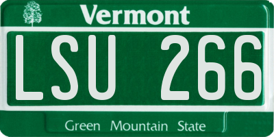 VT license plate LSU266