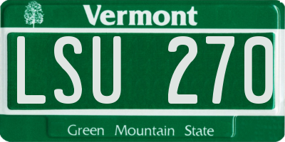 VT license plate LSU270