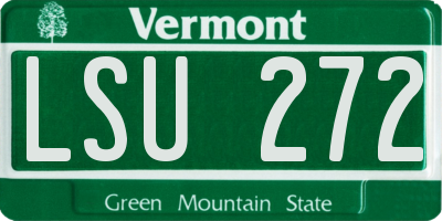 VT license plate LSU272