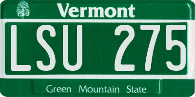 VT license plate LSU275