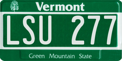 VT license plate LSU277