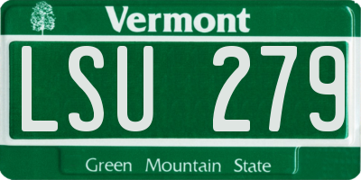 VT license plate LSU279