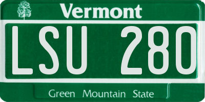 VT license plate LSU280