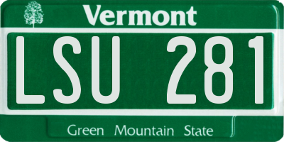 VT license plate LSU281