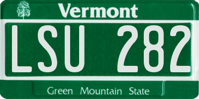 VT license plate LSU282