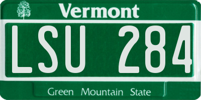 VT license plate LSU284