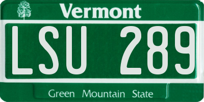 VT license plate LSU289