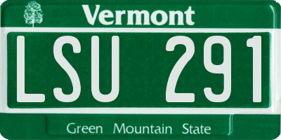 VT license plate LSU291