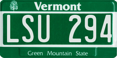 VT license plate LSU294