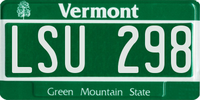 VT license plate LSU298