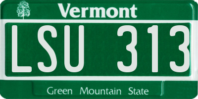 VT license plate LSU313