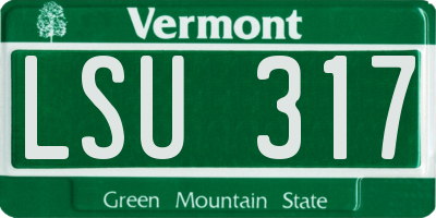 VT license plate LSU317