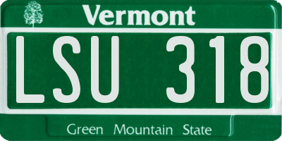 VT license plate LSU318