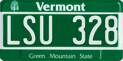 VT license plate LSU328