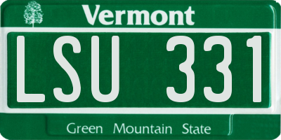 VT license plate LSU331
