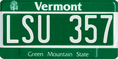VT license plate LSU357