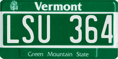 VT license plate LSU364