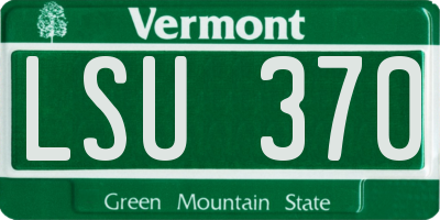 VT license plate LSU370
