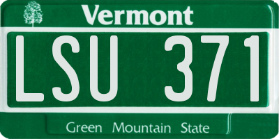VT license plate LSU371