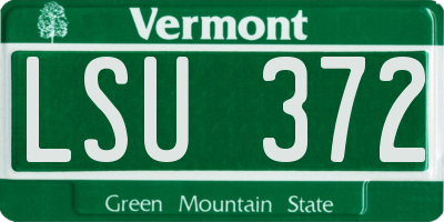 VT license plate LSU372