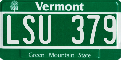 VT license plate LSU379