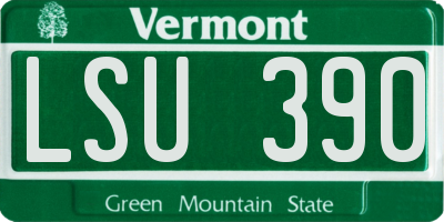 VT license plate LSU390