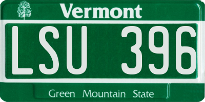 VT license plate LSU396
