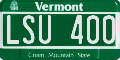 VT license plate LSU400