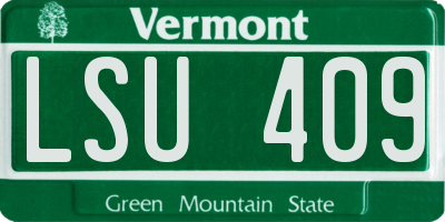VT license plate LSU409